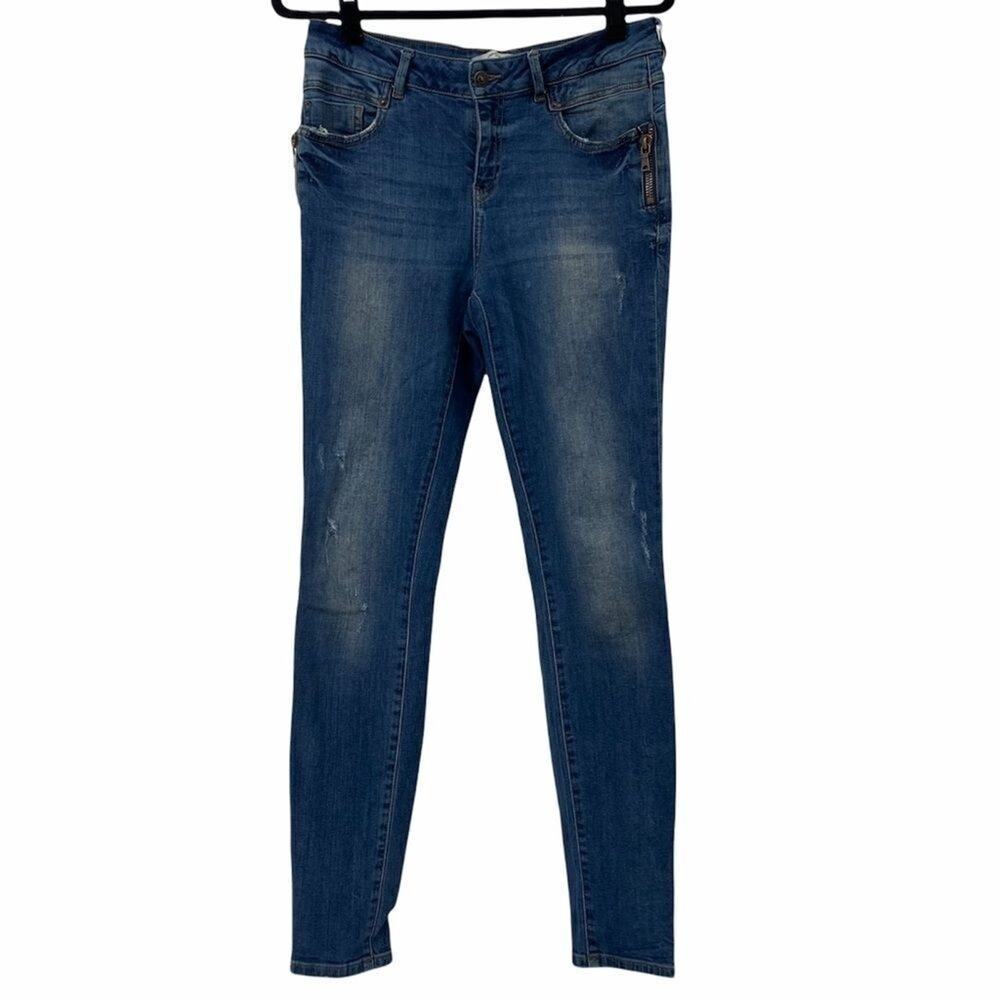 Vero‎ Moda Denim Jeans Hip Zipper Detail